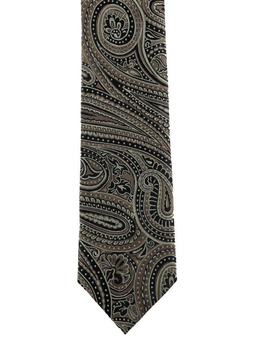 Alvaro Castagnino Brown & Black Coloured Silk Necktie for Men