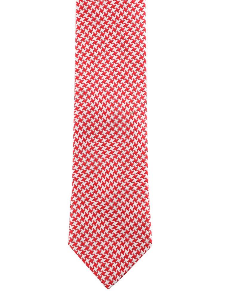 Alvaro Castagnino Red & White Coloured Silk Necktie for Men