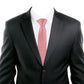 Alvaro Castagnino Red & White Coloured Silk Necktie for Men