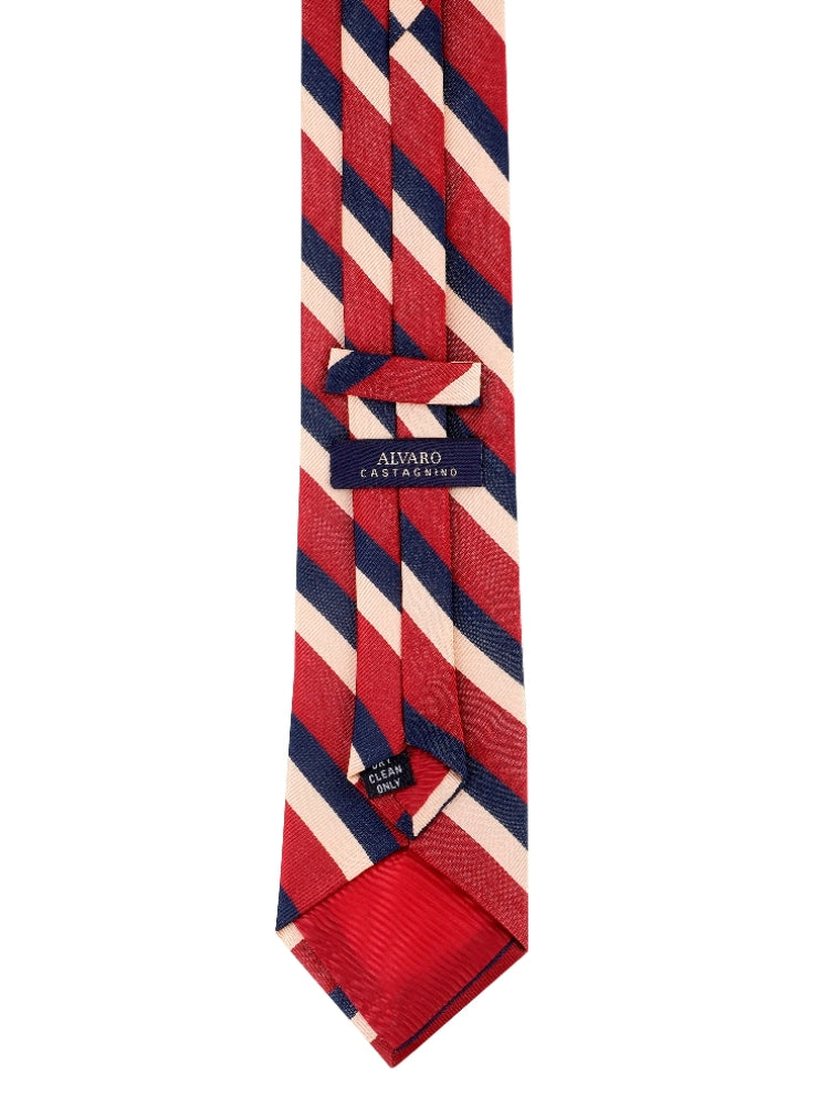 Alvaro Castagnino Maroon & Yellow Coloured Printed Skinny Tie