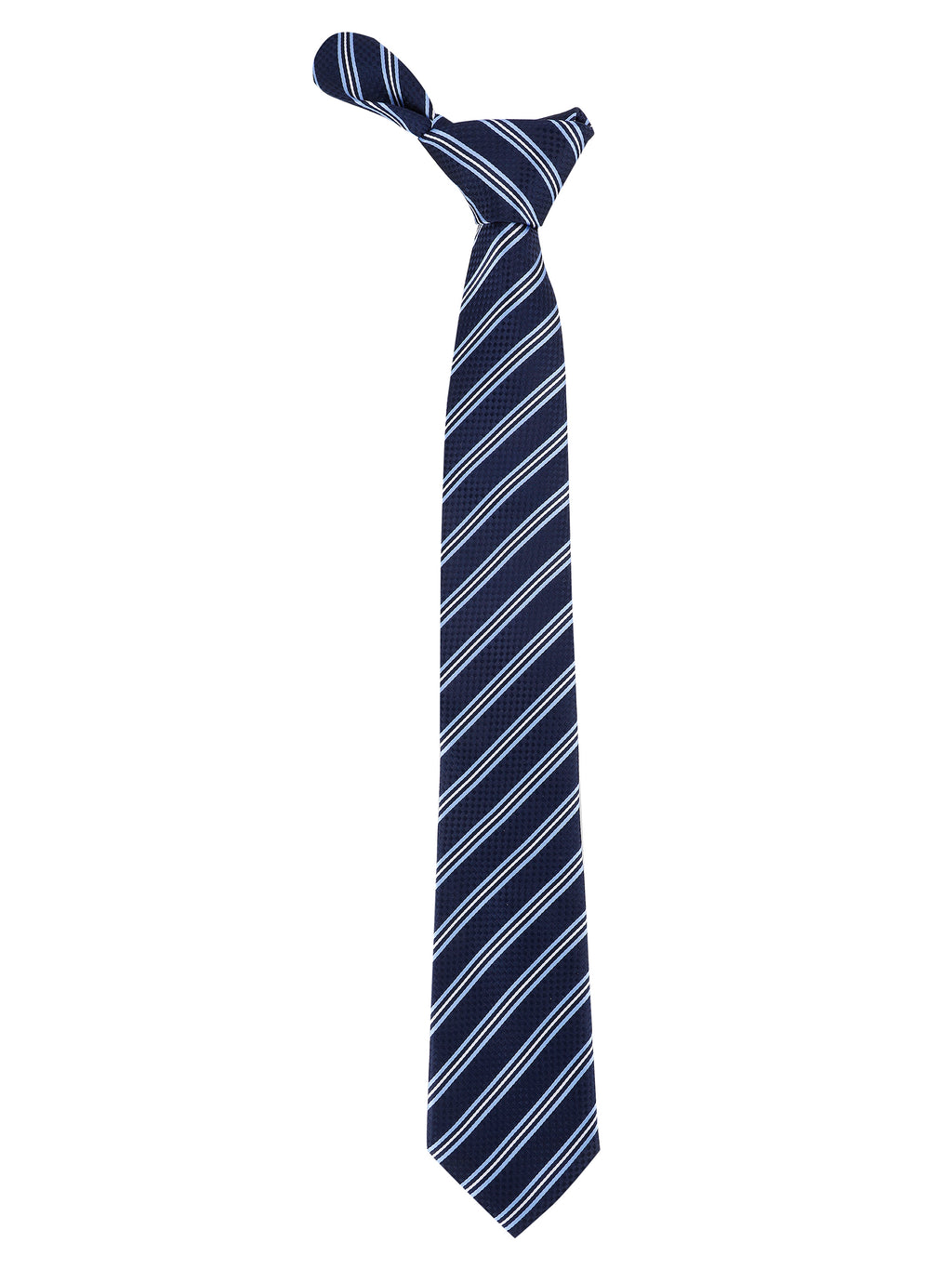 Alvaro Castagnino Blue & White Coloured Printed Skinny Tie