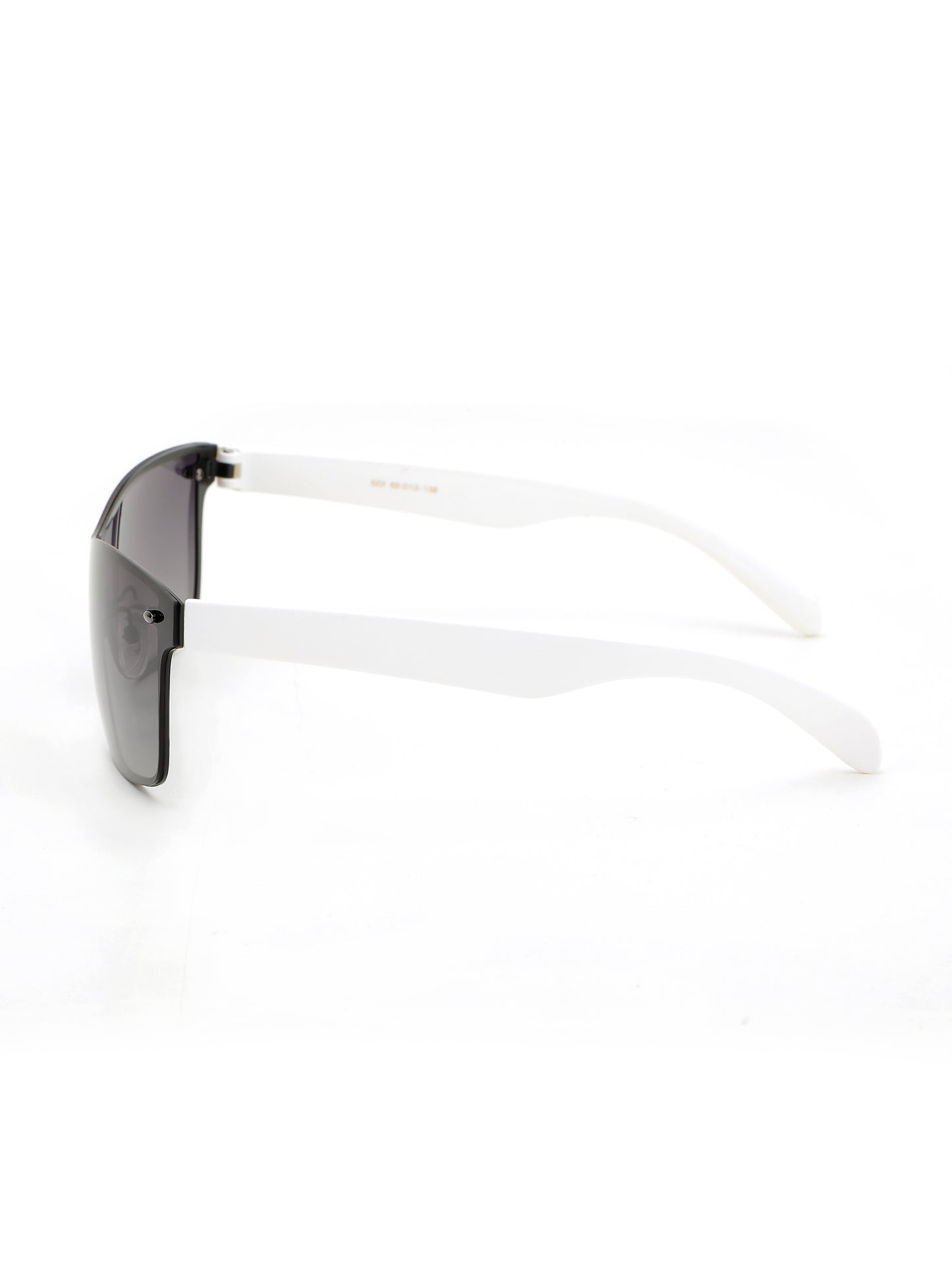 Alvaro Castagnino Men Rectangle Sunglasses with UV Protected Lens (Black& White)