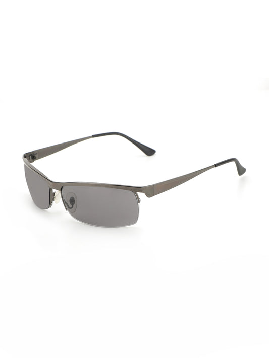 Alvaro Castagnino Men Grey Rectangle Polarised Lens Sunglasses