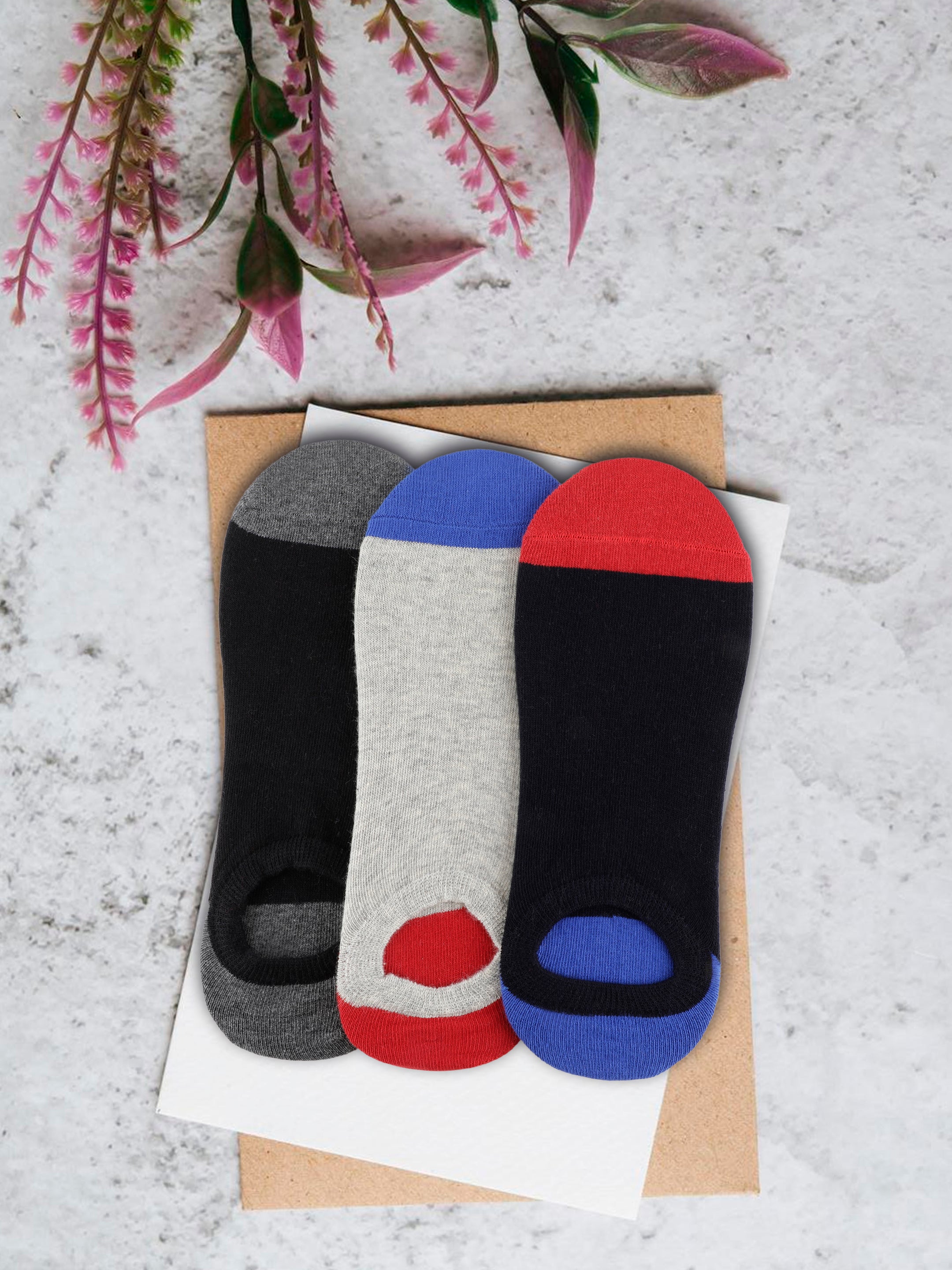 Alvaro Castagnino Men Multi Coloured Plain Shoe Liners Socks