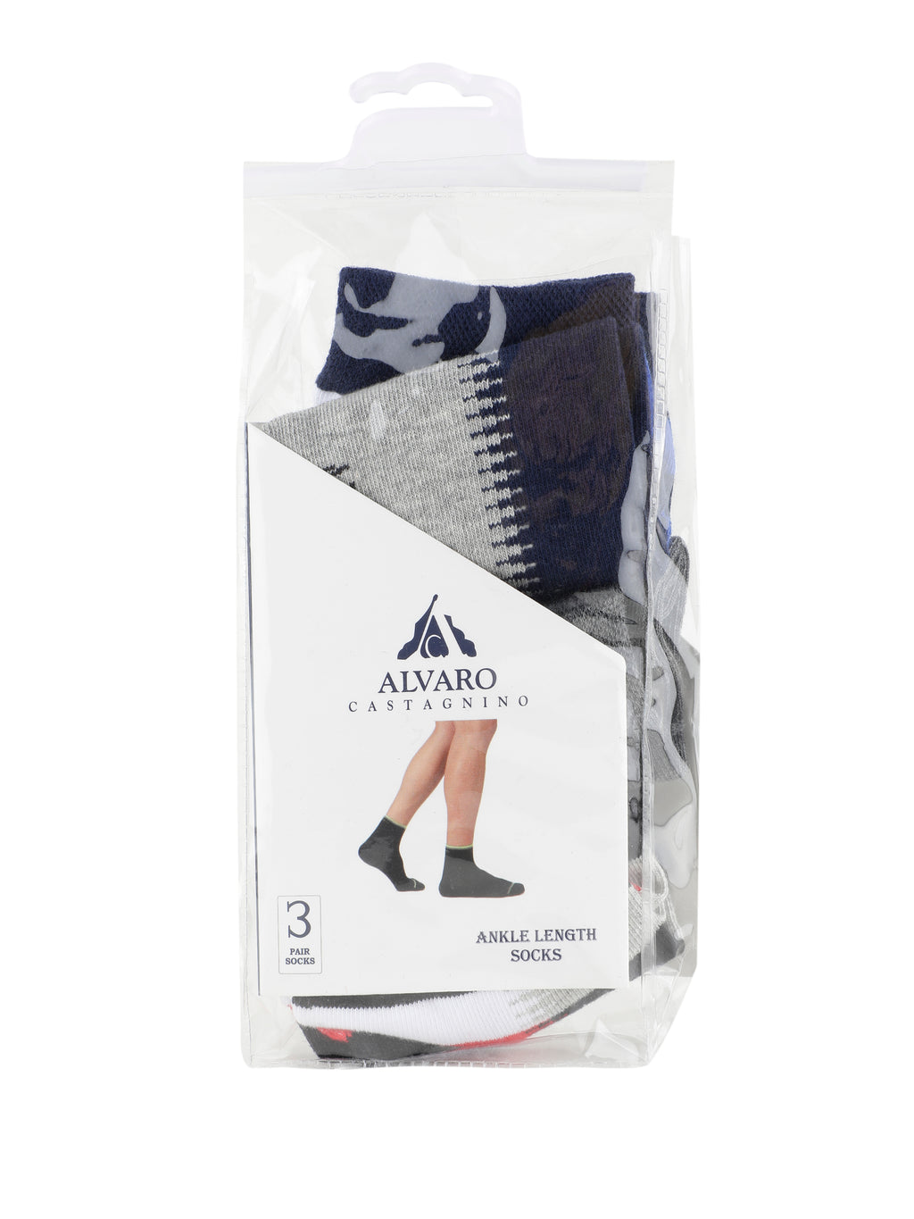 Alvaro Castagnino Men Multi Coloured Ankle-Length Socks