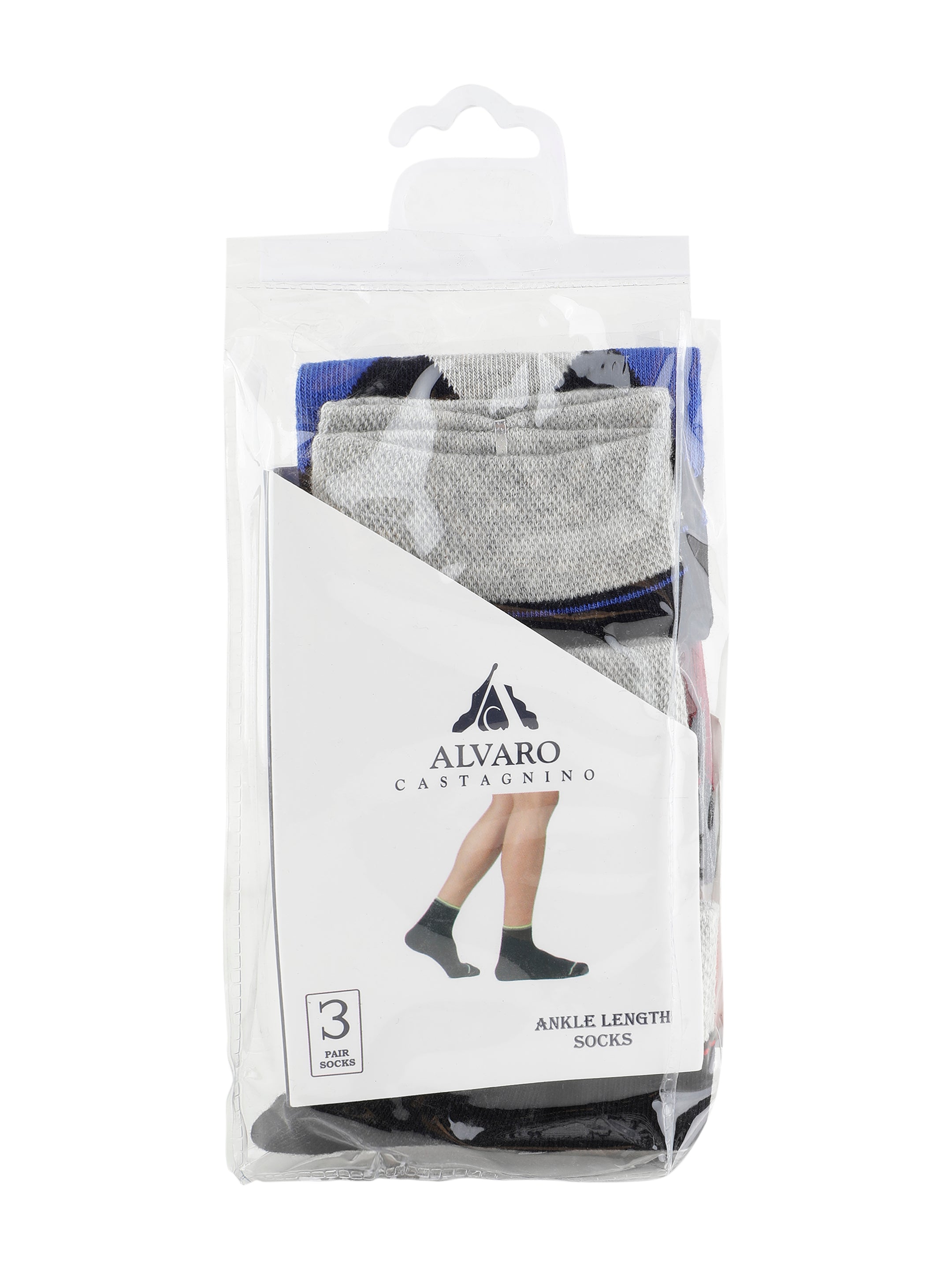 Alvaro Castagnino Men Multi Coloured Ankle-Length Socks