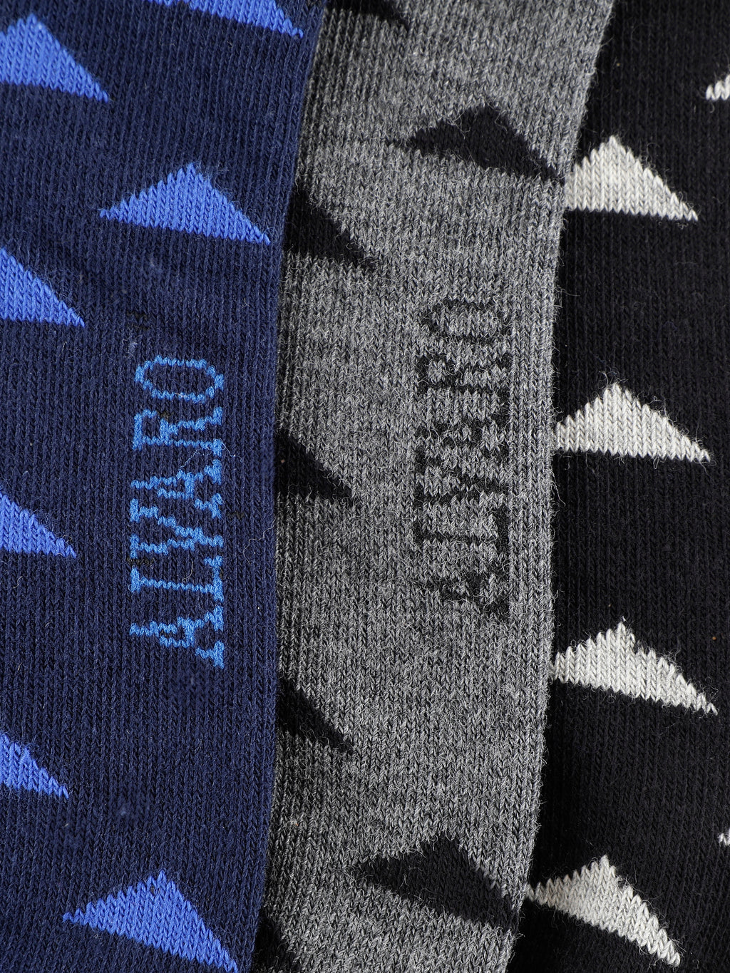 Alvaro Castagnino Men  Black Grey & Blue Coloured Ankle-Length Socks