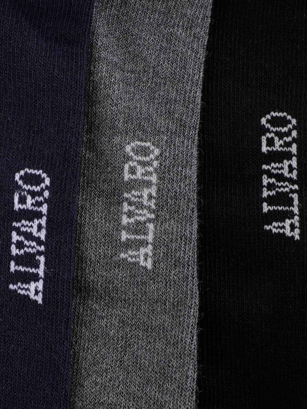 Alvaro Castagnino Men  Black Grey & Blue Coloured Plain Ankle-Length Socks