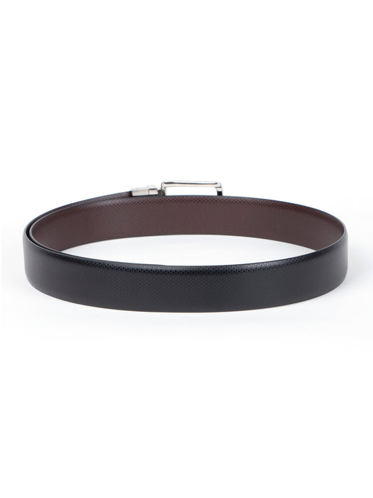 Alvaro Castagnino Black Colored Reversible Formal Belt for Men
