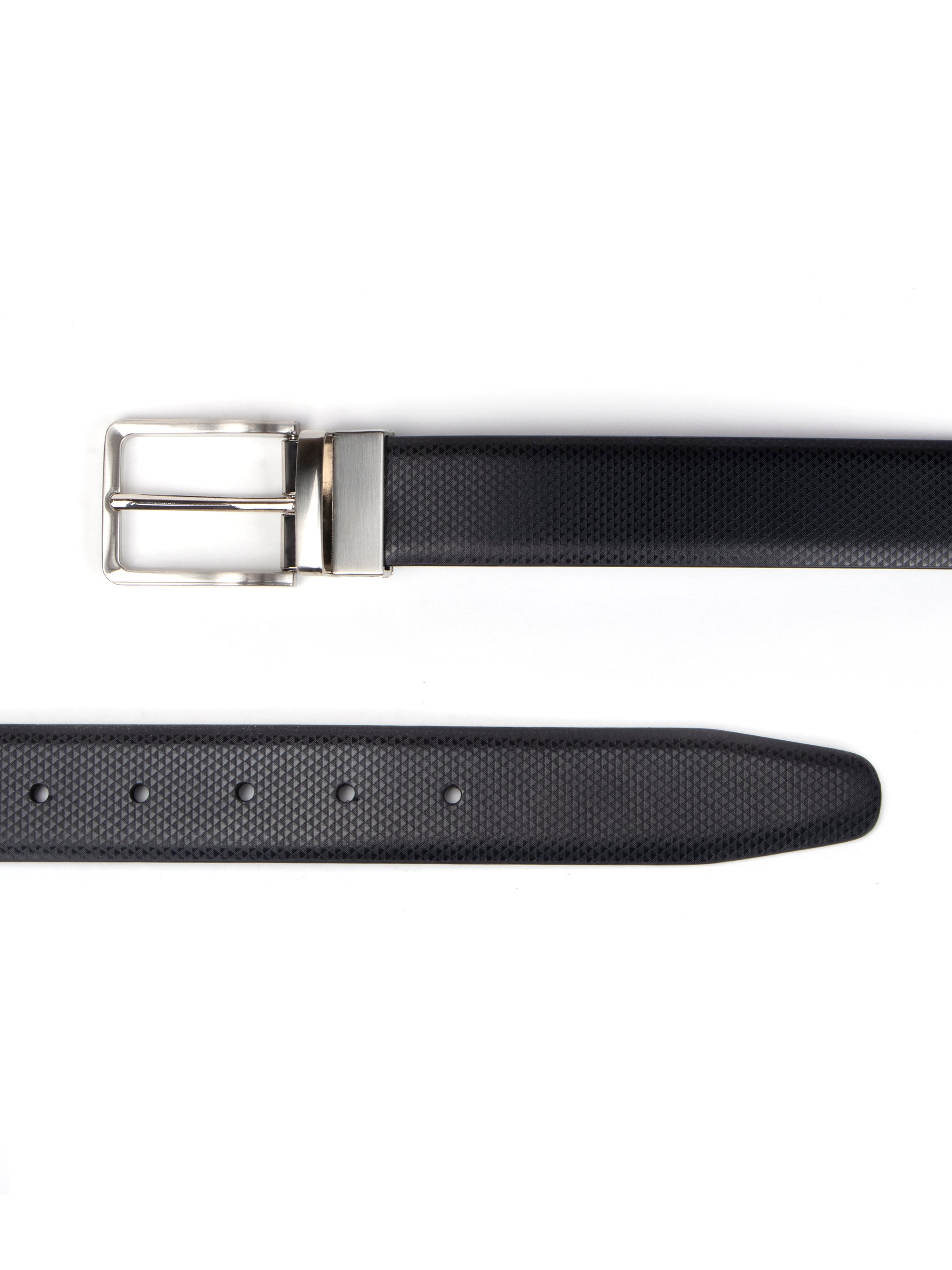 Alvaro Castagnino Black Colored Reversible Formal Belt for Men