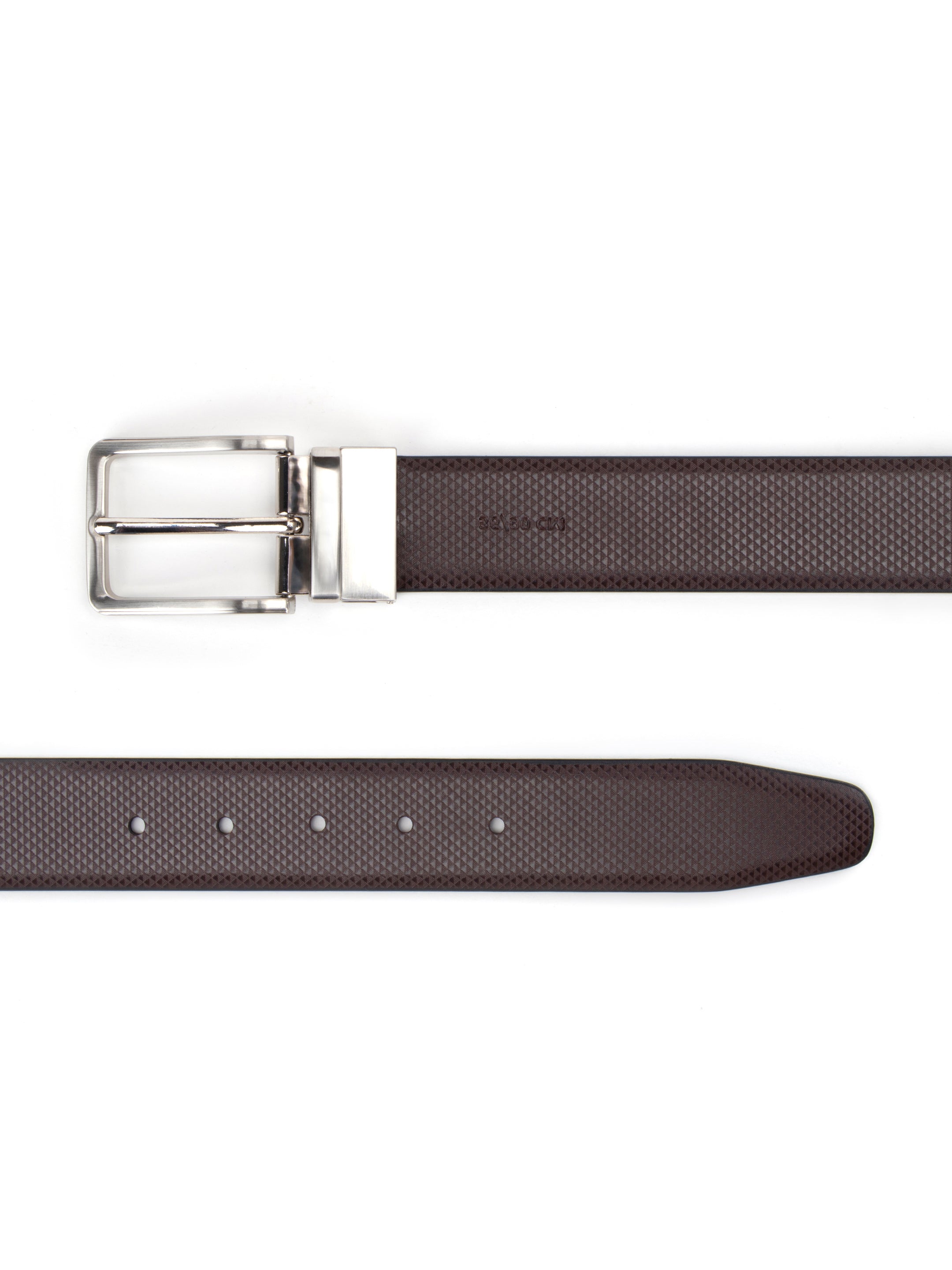 Alvaro Castagnino Black Colored Reversible Formal Belt for Men