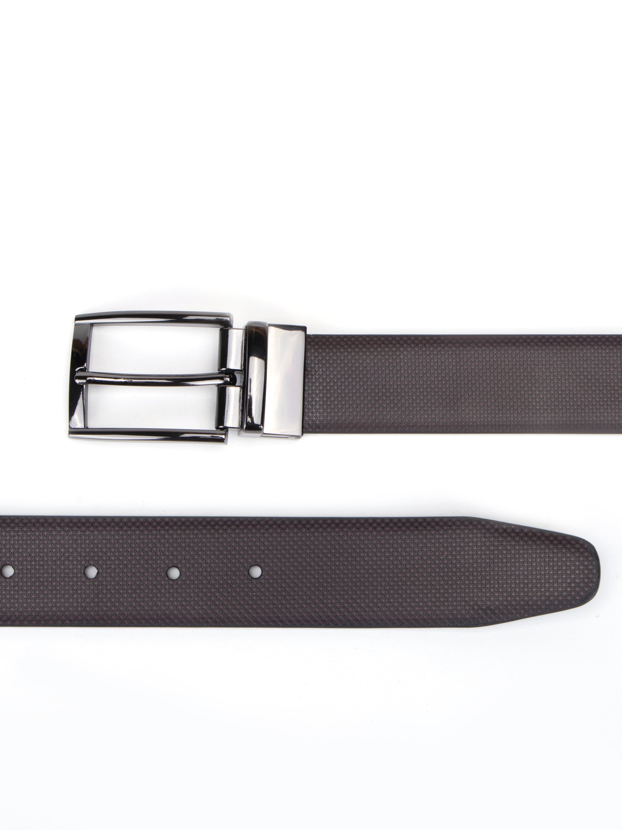 Alvaro Castagnino Black Colored Reversible Formal Belt for Men