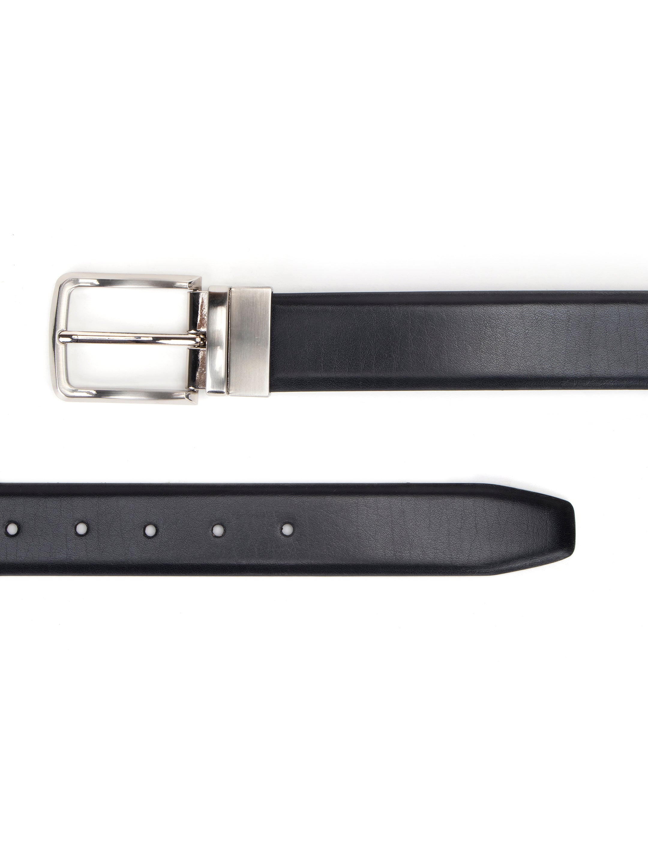 Alvaro Castagnino Black Colored Reversible Formal Belt for Men