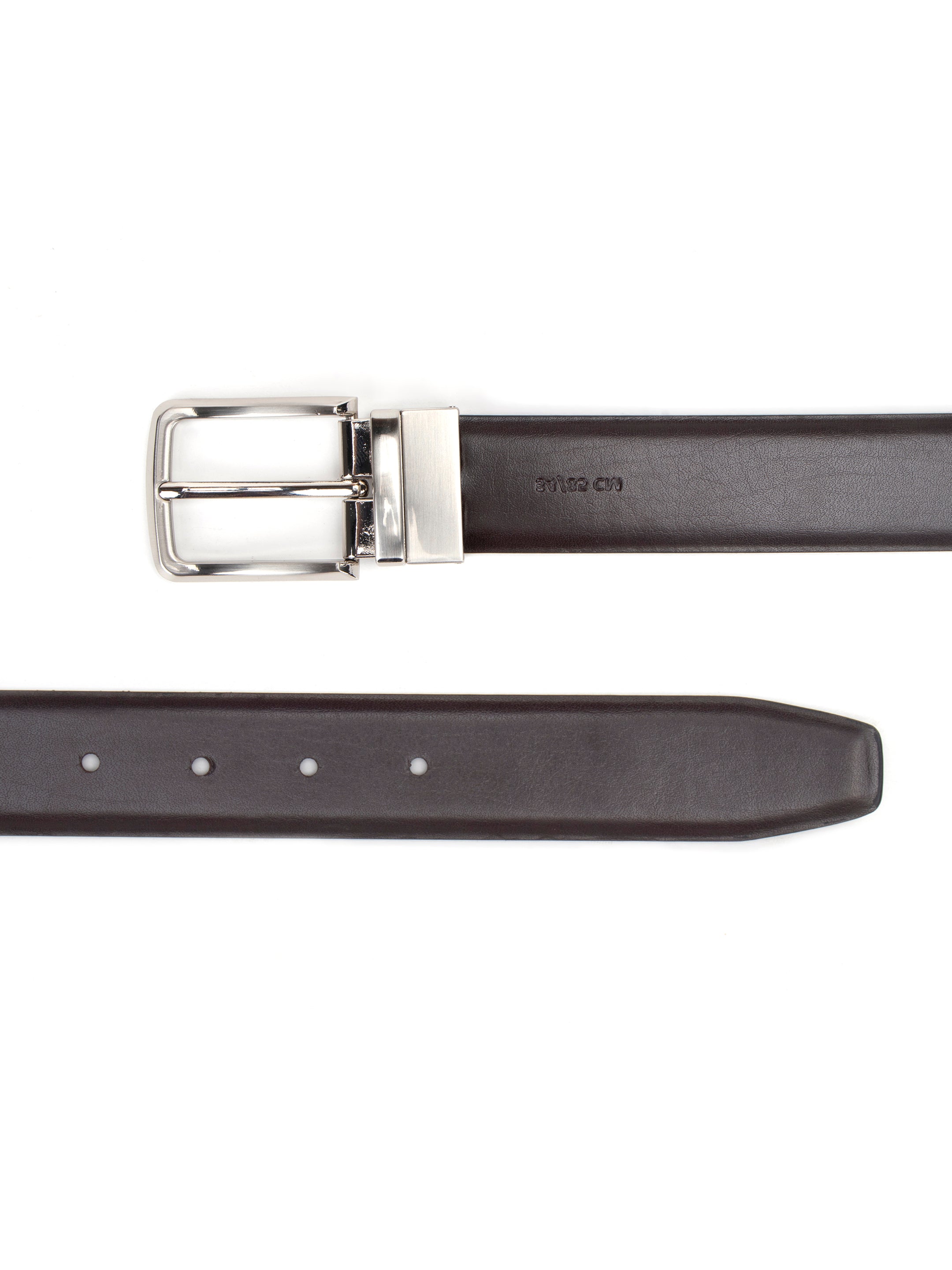 Alvaro Castagnino Black Colored Reversible Formal Belt for Men