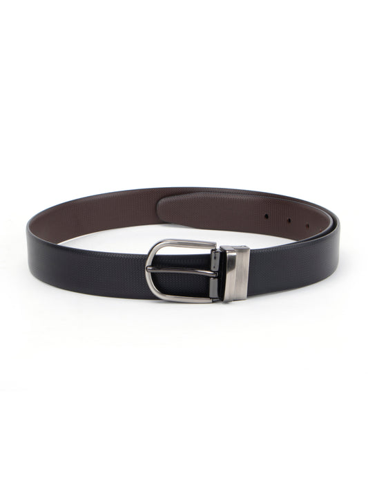 Alvaro Castagnino Black Colored Reversible Formal Belt for Men