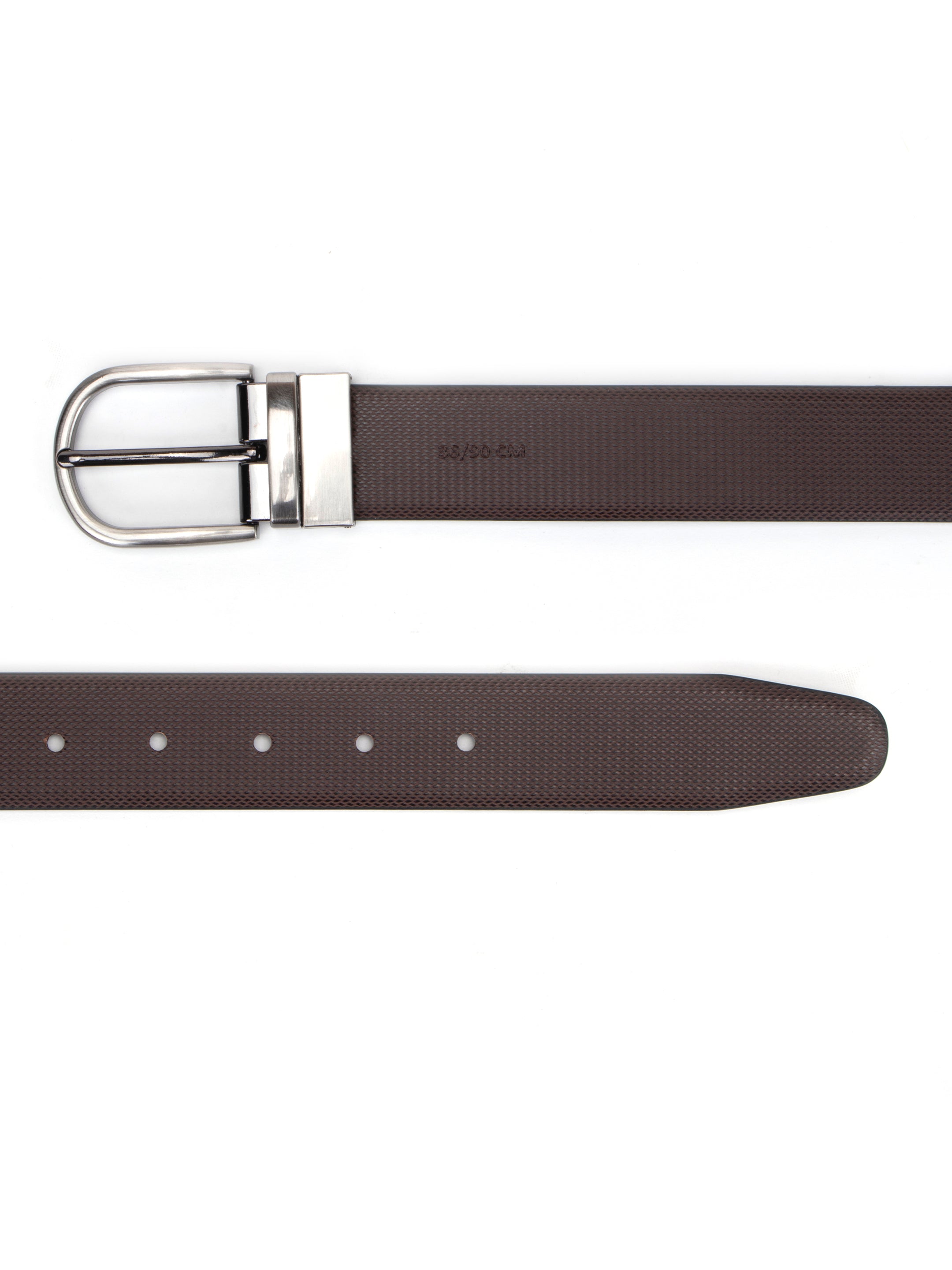 Alvaro Castagnino Black Colored Reversible Formal Belt for Men