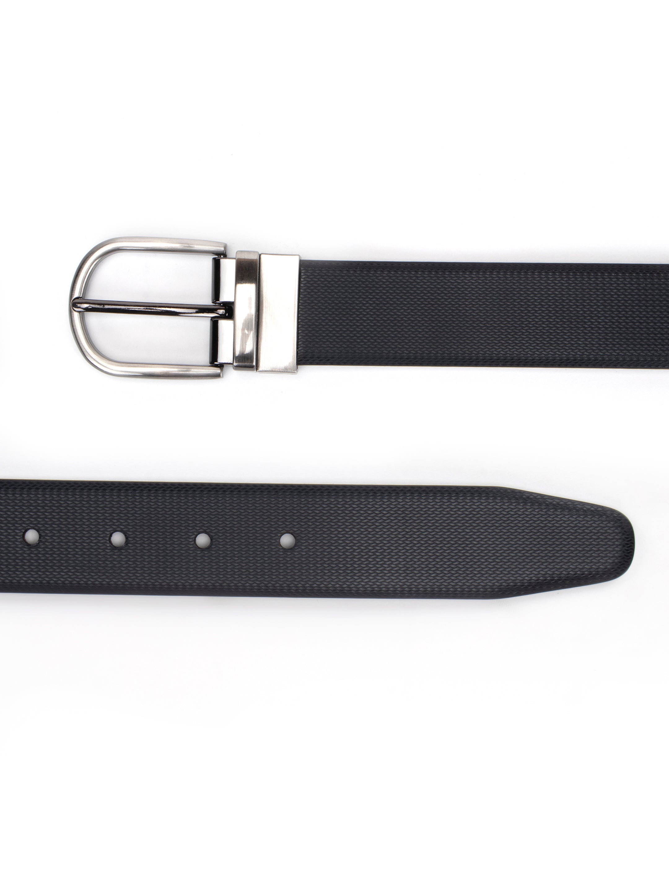 Alvaro Castagnino Black Colored Reversible Formal Belt for Men