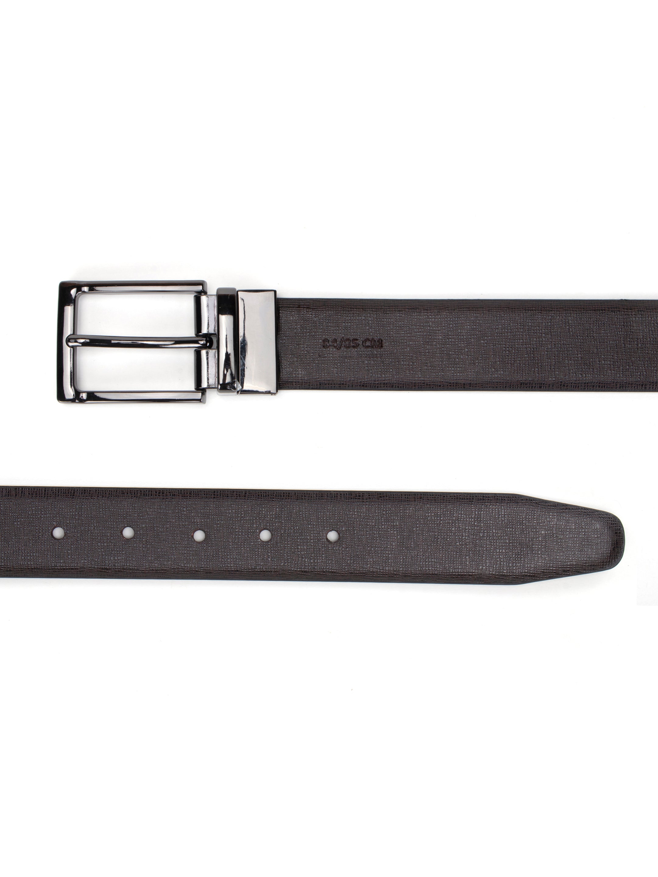 Alvaro Castagnino Black Colored Reversible Formal Belt for Men