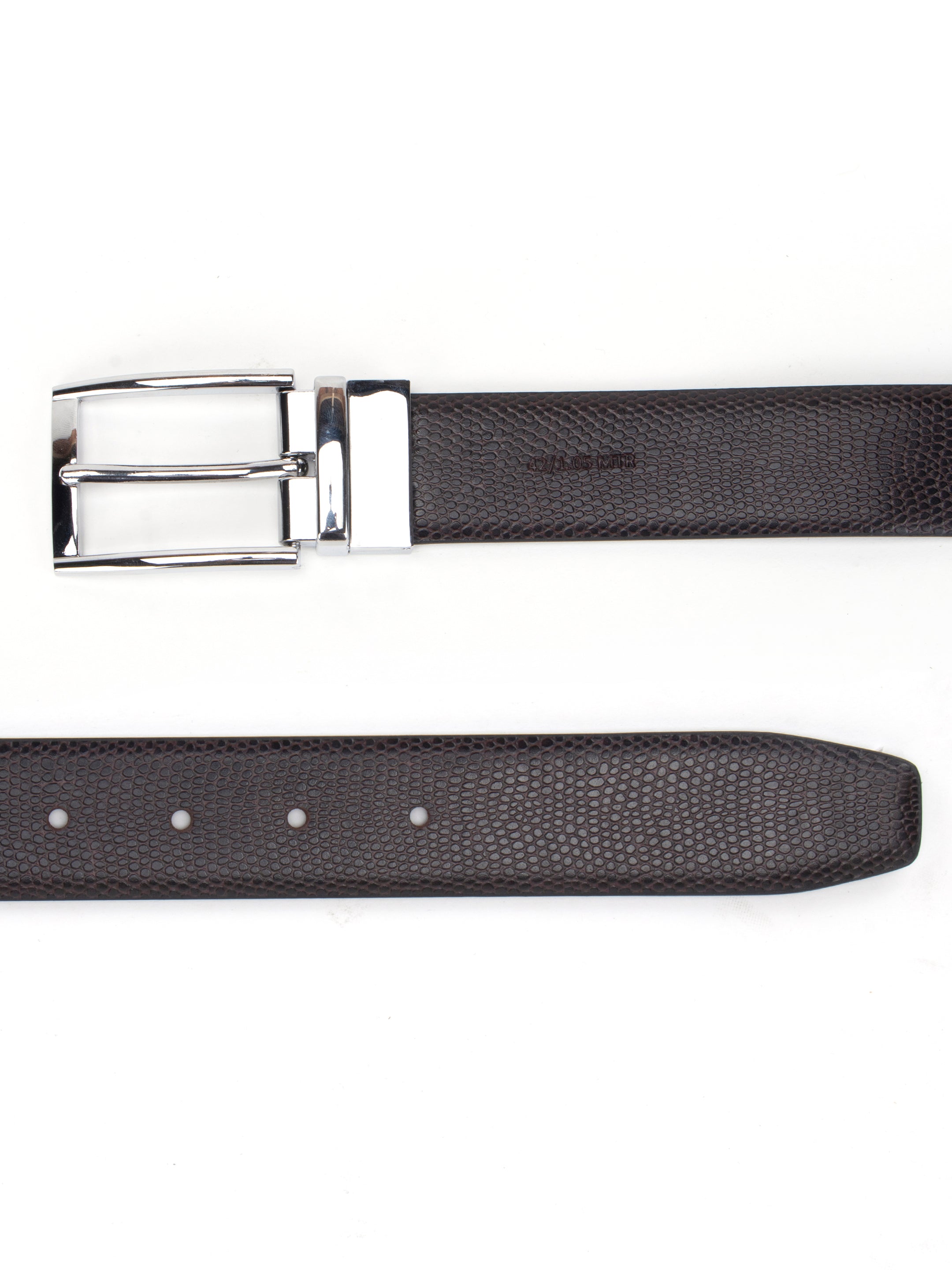 Alvaro Castagnino Black Colored Reversible Formal Belt for Men