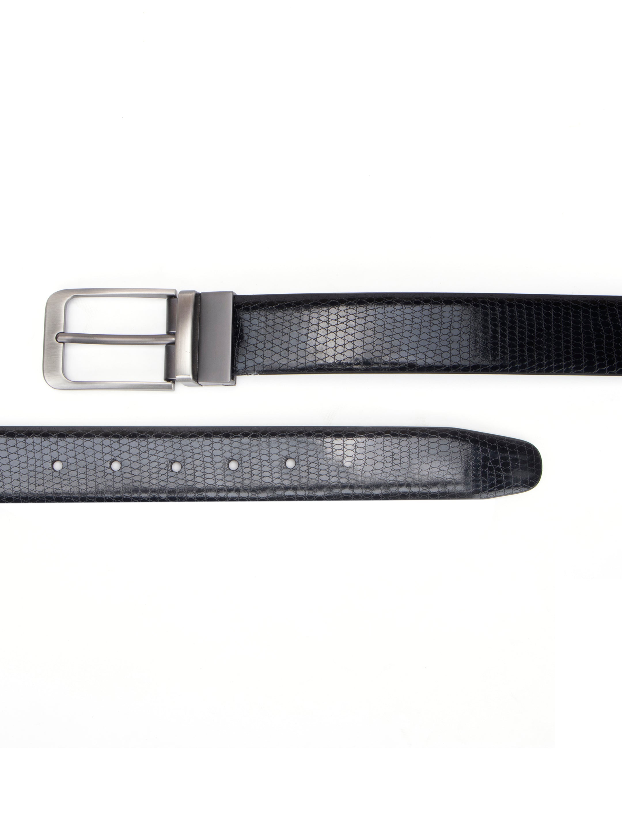 Alvaro Castagnino Black Colored Reversible Formal Belt for Men