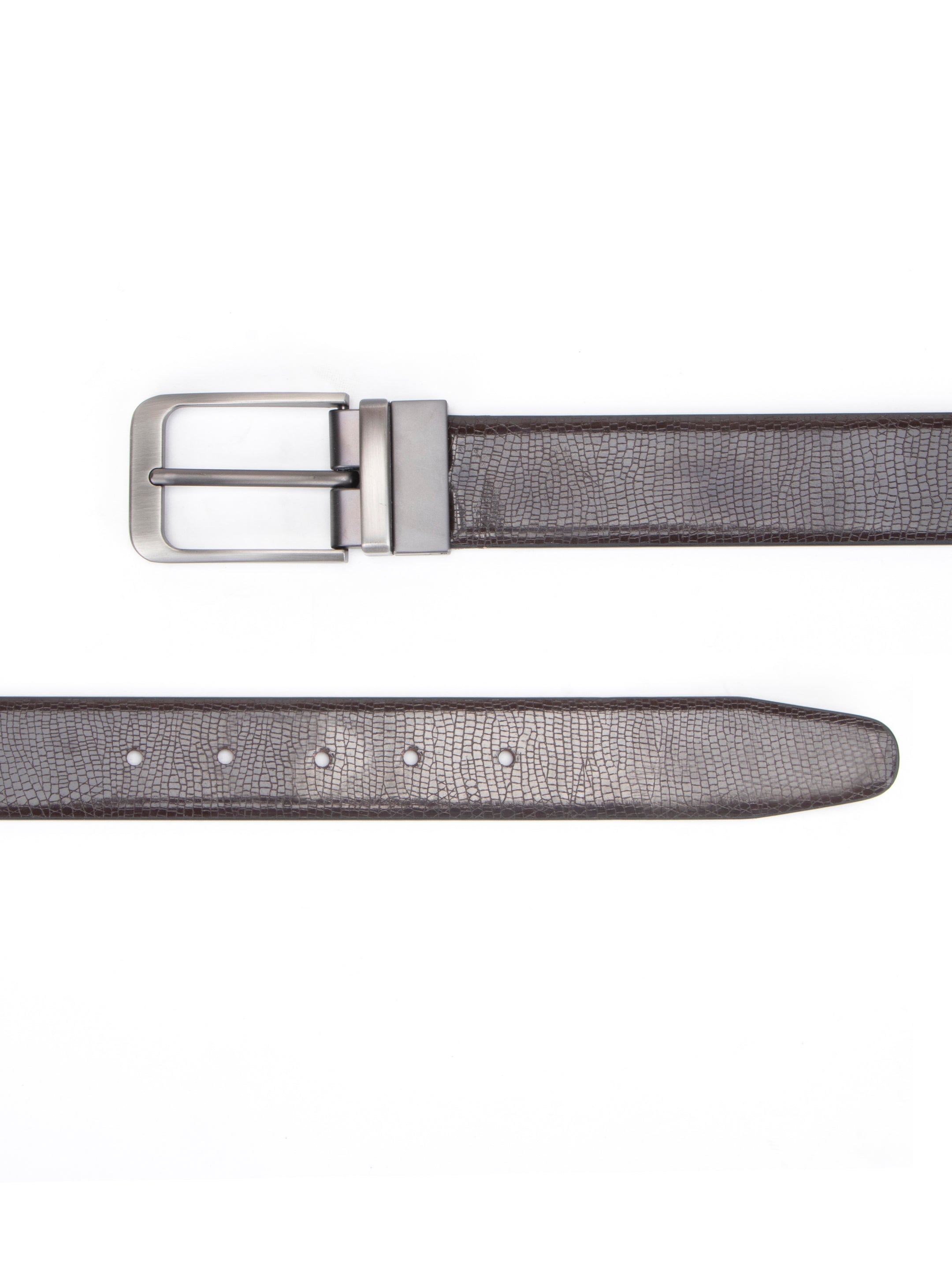 Alvaro Castagnino Black Colored Reversible Formal Belt for Men