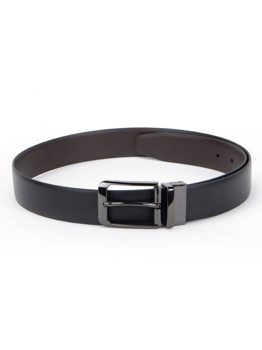 Alvaro Castagnino Black Colored Reversible Formal Belt for Men