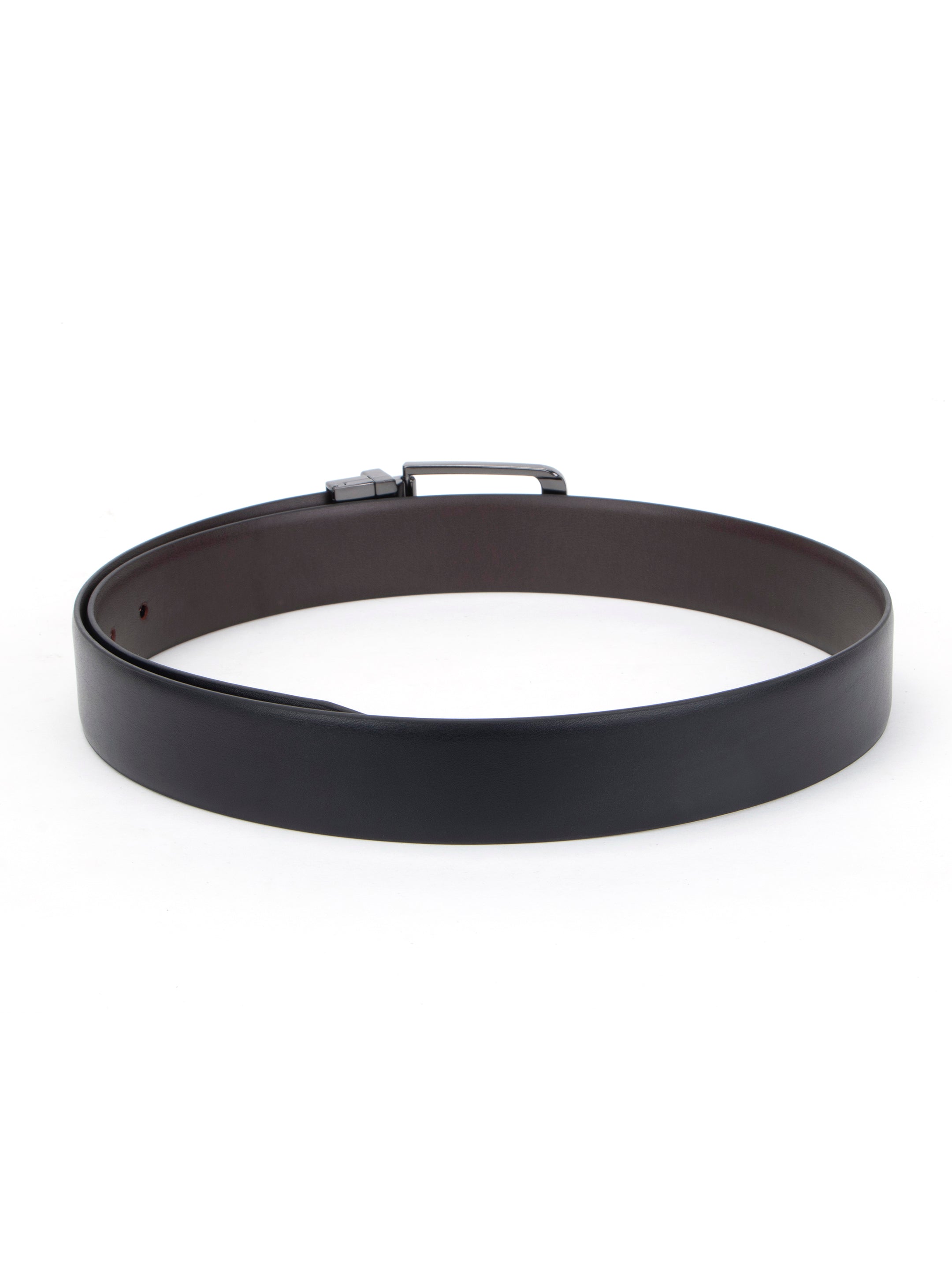 Alvaro Castagnino Black Colored Reversible Formal Belt for Men