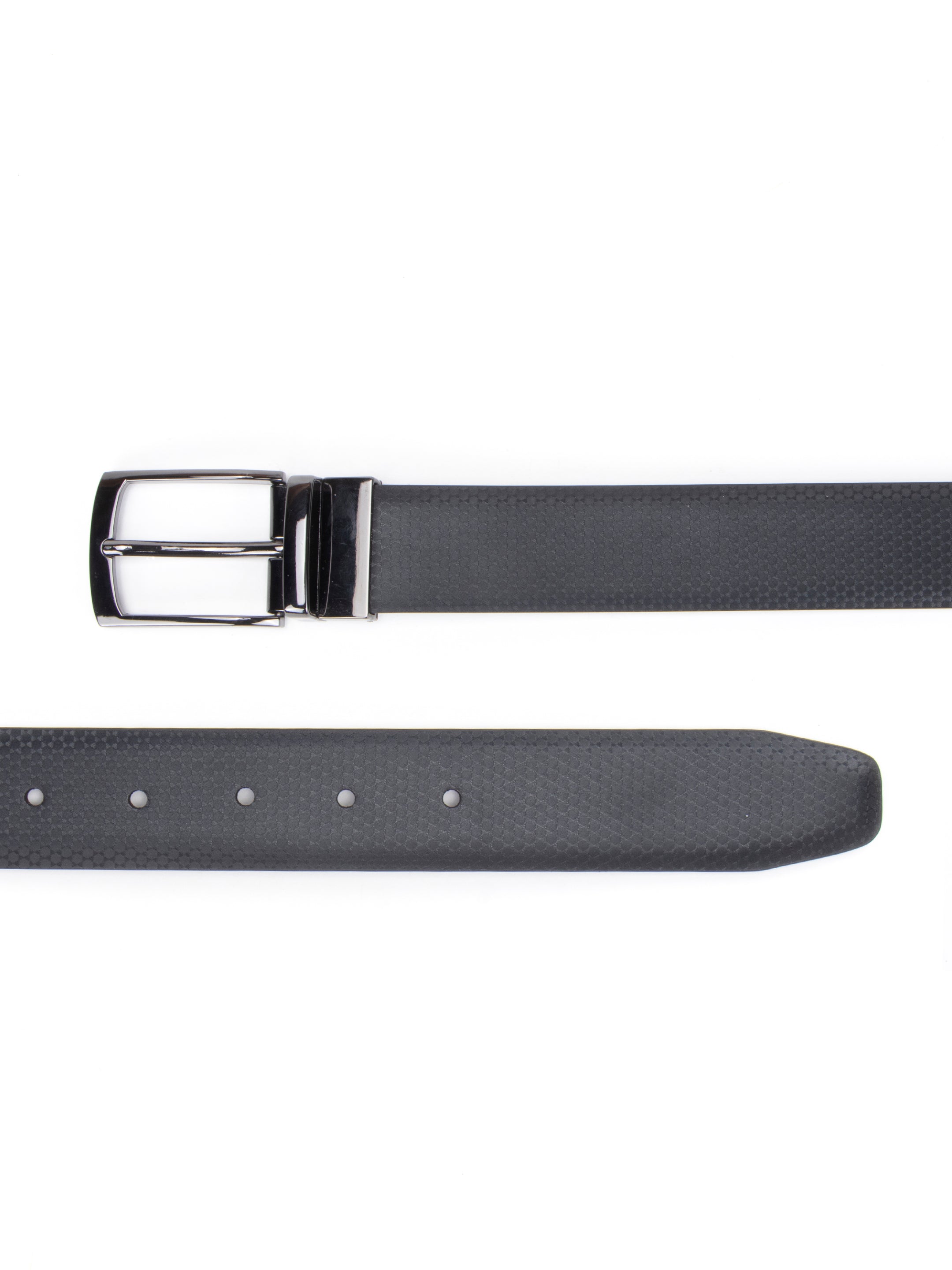 Alvaro Castagnino Black Colored Reversible Formal Belt for Men