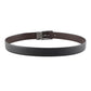 Alvaro Castagnino Men Black & Brown Textured Leather Formal Reversible Belt