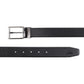 Alvaro Castagnino Men Black & Brown Textured Leather Formal Reversible Belt