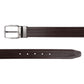 Alvaro Castagnino Men Brown & Tan Textured Leather Formal Reversible Belt