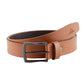 Alvaro Castagnino Men Tan Textured Leather Formal Single Side Belt