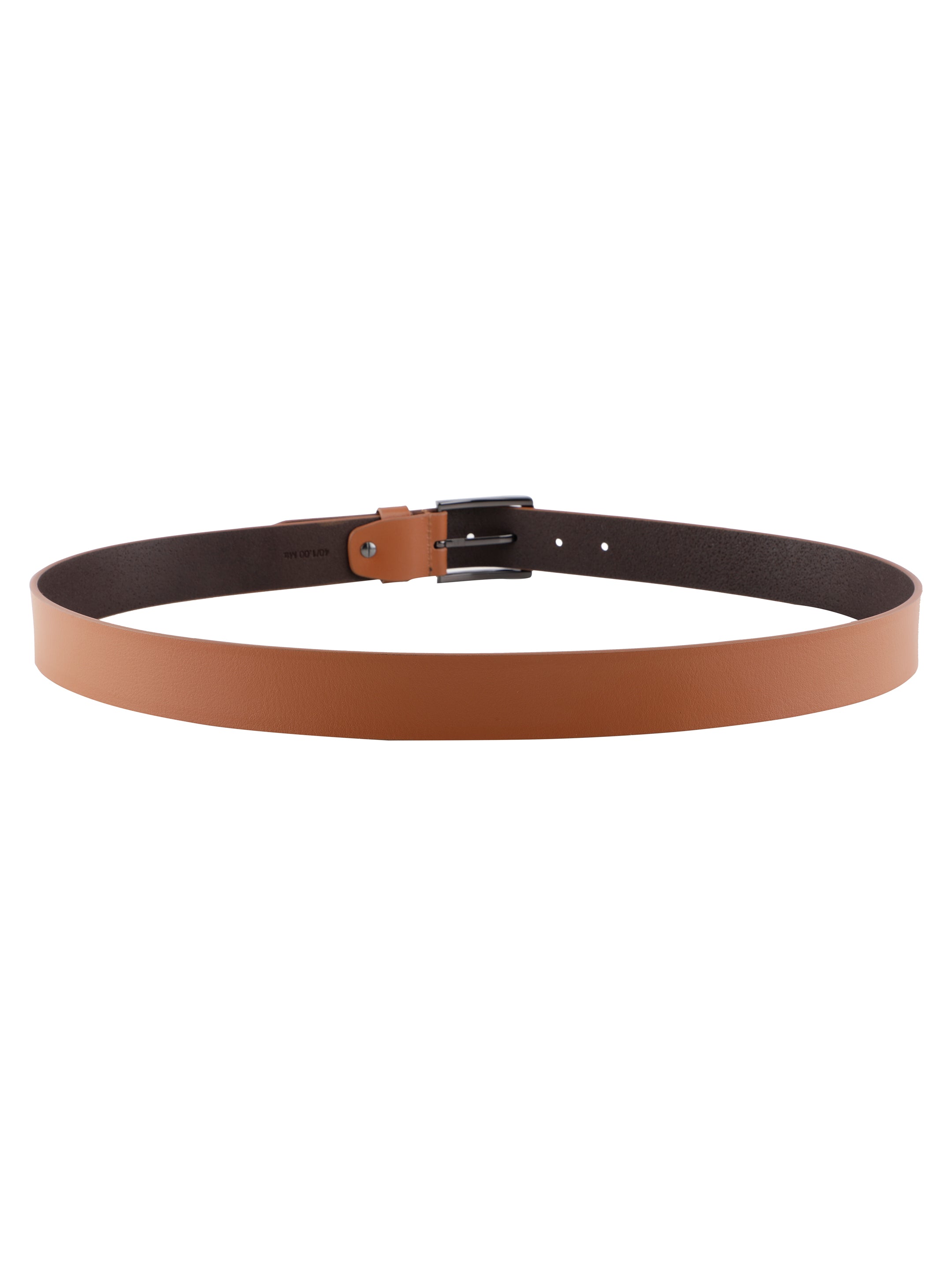 Alvaro Castagnino Men Tan Textured Leather Formal Single Side Belt