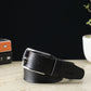 Alvaro Castagnino Men Black Textured Leather Formal Single Side Belt