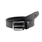 Alvaro Castagnino Men Black Textured Leather Formal Single Side Belt
