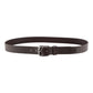 Alvaro Castagnino Men Brown Textured Leather Formal Single Side Belt
