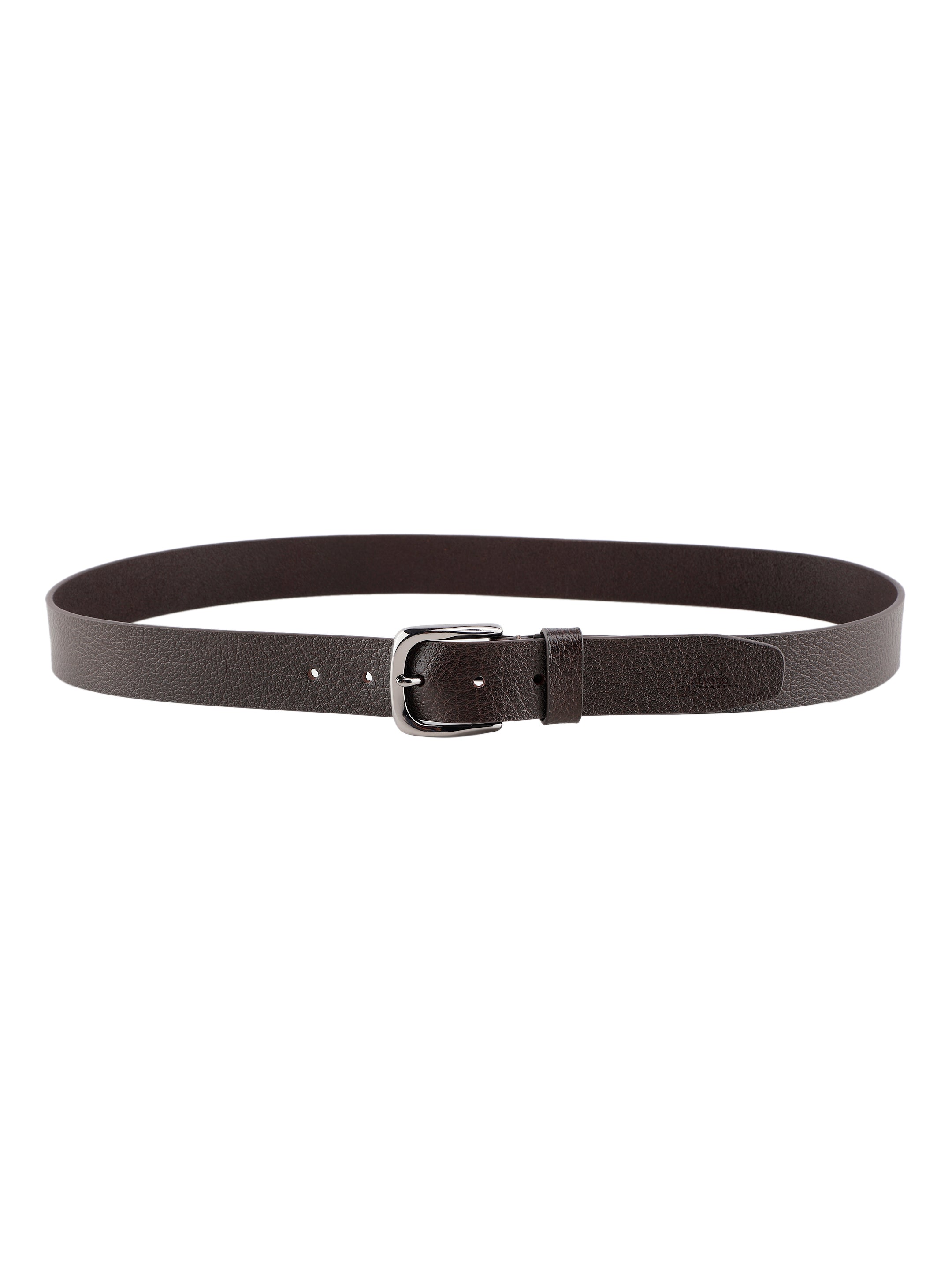 Alvaro Castagnino Men Brown Textured Leather Formal Single Side Belt