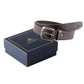 Alvaro Castagnino Men Brown Textured Leather Formal Single Side Belt