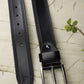 Alvaro Castagnino Men Black Textured Leather Casual Belt
