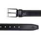 Alvaro Castagnino Men Black Textured Leather Casual Belt