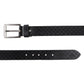 Alvaro Castagnino Men Black Textured Leather Casual Belt
