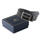Alvaro Castagnino Men Black Textured Leather Casual Belt