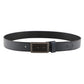 Alvaro Castagnino Men Grey Textured Leather Casual Belt