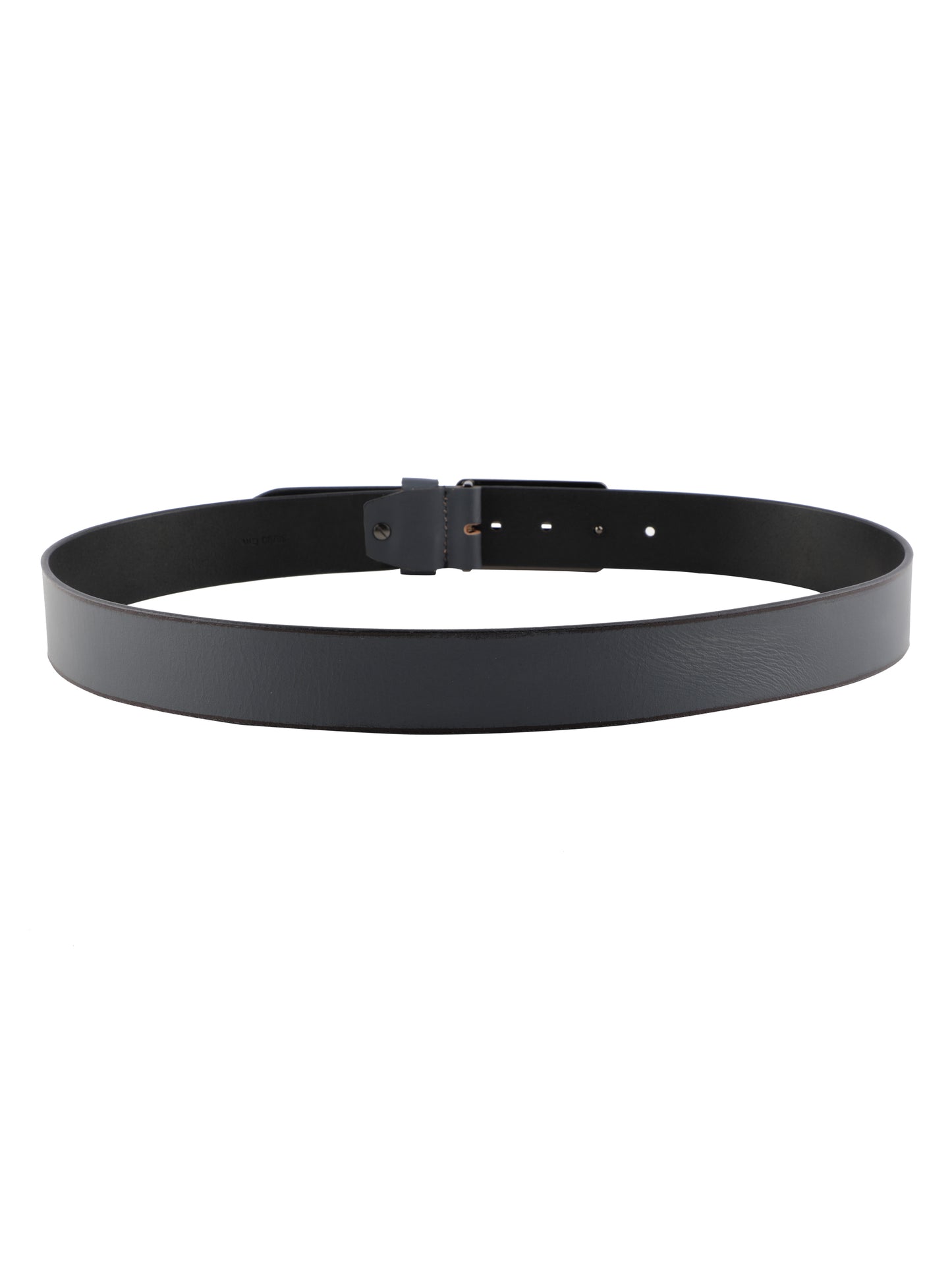 Alvaro Castagnino Men Grey Textured Leather Casual Belt