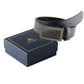 Alvaro Castagnino Men Grey Textured Leather Casual Belt