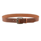 Alvaro Castagnino Men Tan Textured Leather Casual Belt