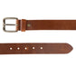 Alvaro Castagnino Men Tan Textured Leather Casual Belt