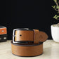 Alvaro Castagnino Men Tan Textured Leather Casual Belt