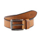Alvaro Castagnino Men Tan Textured Leather Casual Belt