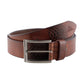 Alvaro Castagnino Men Brown Textured Leather Casual Belt